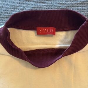 STAUD 2015 Ringer Tee. Made in original downtown Los Angeles factory. XS/S